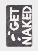 Коврик Доляна Get Naked, 50×80 см, микрофибра, темно-серый