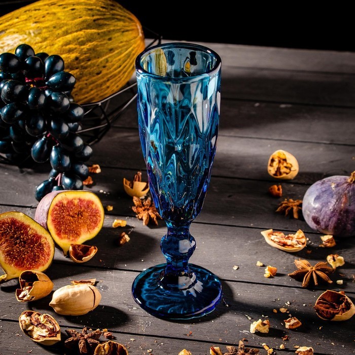 Бокал для шампанского Magistro «Круиз», 160 мл, цвет зелёный