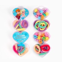 Резинки для волос 20 шт., заколка крабик 20 шт., набор, Холодное сердце