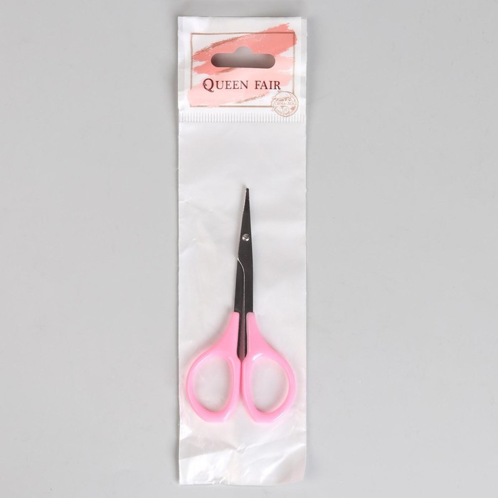 Ножницы маникюрные, загнутые, 9 см, цвет МИКС