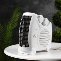 Тепловентилятор Luazon LTO-05, напольный, спиральный, 2000 Вт, 20 м², 2 режима, белый