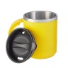 Термокружка «Мастер К», 450 мл, с ручкой, сохраняет тепло 2 ч, 12.5×10.5 см, желтая