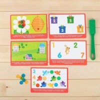 Магнитный жезл с заданиями «Лабиринты», фишки, задания, по методике Монтессори