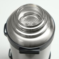 Термос Мастер К Volume, 4.2 л, с кружкой, с ситечком, сохраняет тепло 60 ч, нержавеющая сталь, серебристый