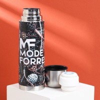 Термос «Шишки» в кожзаме, MODE FORREST, 750 мл
