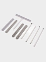 Окномойка гибкая Raccoon, 5 насадок, с заглушкой, составная 4-х секционная ручка, 138 см