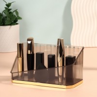 Органайзер для хранения «CALM», 1 секция, 20×8.5×10 см, цвет чёрный, золотистый