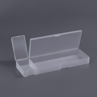 Бокс для хранения мелочей, 2 ячейки, 21×7×2.5 см, белый