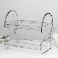 Сушилка для посуды Доляна «Стойка», 8-образная, 40×24×38 см, хромированная