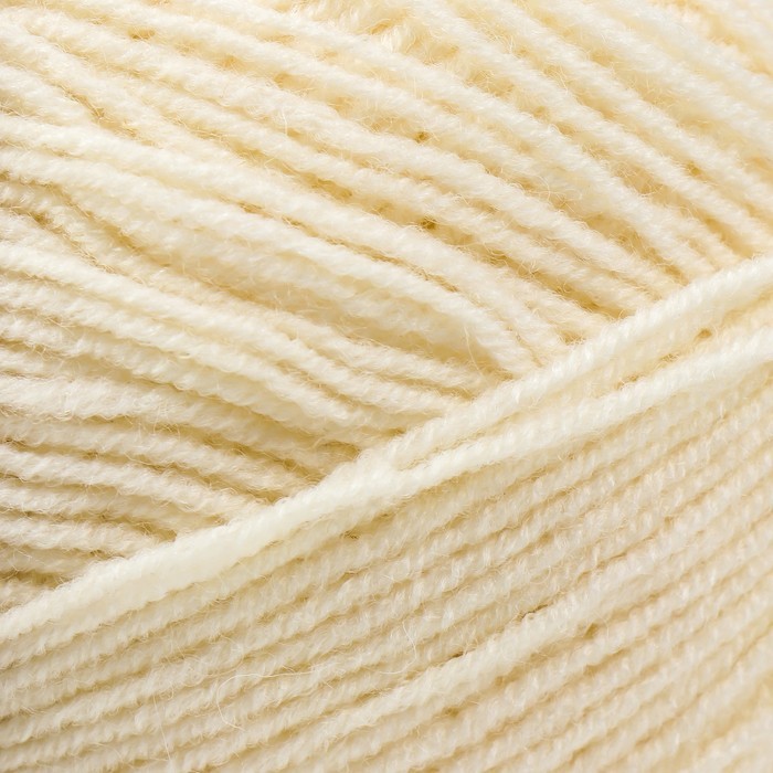 Пряжа "Lanagold fine" 49% шерсть, 51% акрил 390м/100гр (62 молочный)