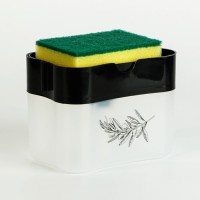 Дозатор для жидкого мыла «Sweet home», чёрный, 12 х 10,5 см.