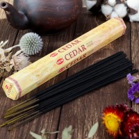 Благовония "HEM Cedar" (Кедр), шестигранник, 20 палочек