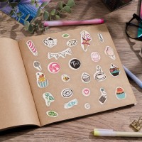 Бумажные наклейки «Любимые сладости», 11 х 16 см