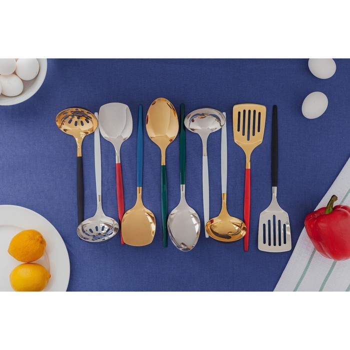 Лопатка «Прайм», h=37,5 см, цвет металла золотой