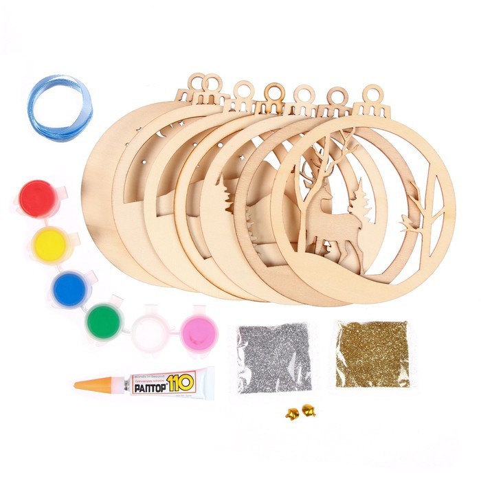 Набор для творчества «Ёлочная игрушка из дерева. Олень» Набор для творчества «Ёлочная игрушка из дерева. Олень»