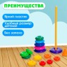 Пирамидка детская, 15 колец, с конусом Пирамидка детская, 15 колец, с конусом