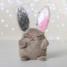 Мягкая игрушка «Зайка Мила», с пайетками, 16 см х 8 см х 17 см