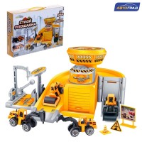 Парковка «Стройплощадка» с 2 металлическими машинами