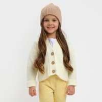 Кардиган детский KAFTAN, размер 30 (98-104 см), молочный