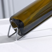 Подставка для бутылок Доляна «Минимал», металл, 18×7.5×8 см, хромированная