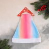 Колпак новогодний "Градиент" 28х39 см розово-голубой