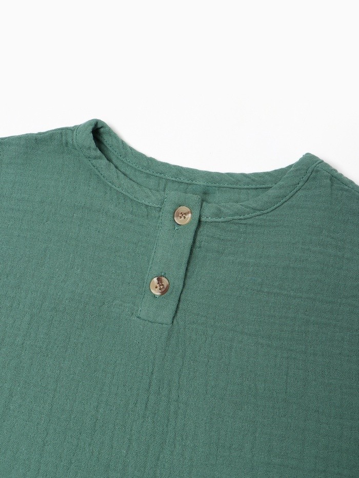 Рубашка Крошка Я «Муслин», рост 68, зеленая Рубашка Крошка Я «Муслин», рост 68, зеленая