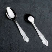 Ложка чайная «Новинка-1», h=14,5 см, толщина 1 мм, цвет серебряный