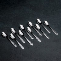 Ложка чайная «Новинка-1», h=14,5 см, толщина 1 мм, цвет серебряный