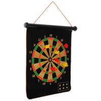 Дартс с магнитным полотном 45 х 38 см, мишени диаметром 29 и 34 см, 6 дротиков