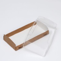 Упаковка для продуктов с прозрачным куполом, 18.5 х 14 х 5.5 см, 1л