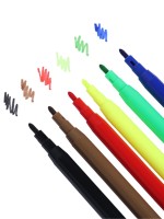 Фломастеры 6 цветов, вентилируемый колпачок, в картонной коробке