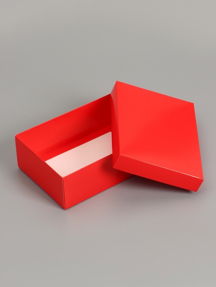 Коробка подарочная складная, упаковка, «Красная», 21×15×7 см