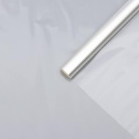 Плёнка для цветов прозрачная 0.8×13.6 м, 400 г, 40 мкм