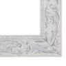 Рама для картин (зеркал) 30×40×4 см, дерево «Версаль», бело-серебристая