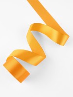 Лента атласная, 40 мм, 23±1 м, жёлто-оранжевая №17