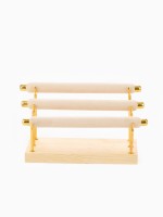 Подставка под кольца QF3 ряда, дерево, 19×10×13 см, цвет белый