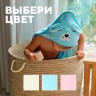 Полотенце-уголок LoveLife "Дружок", цв. голубой, 80х80 см, 100% пэ, микрофибра 280 г/м2