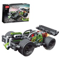 Конструктор с инерционным механизмом «Гоночный джип», 139 деталей