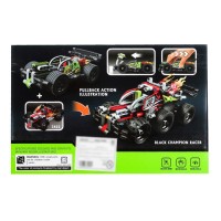 Конструктор с инерционным механизмом «Гоночный джип», 139 деталей