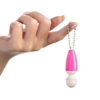 Вибратор-брелок, 5×2.5 см, розовый