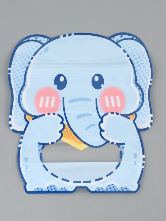 Пакет подарочный, "Слоник", с zip-lock застежкой, 17x20+3см