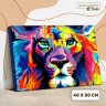 Картина по номерам на холсте с подрамником «Лев», 40 х 50 см