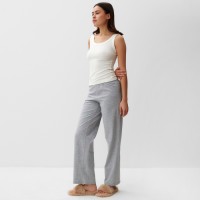 Брюки прямые домашние женские KAFTAN Fresh, размер 44-46, серые