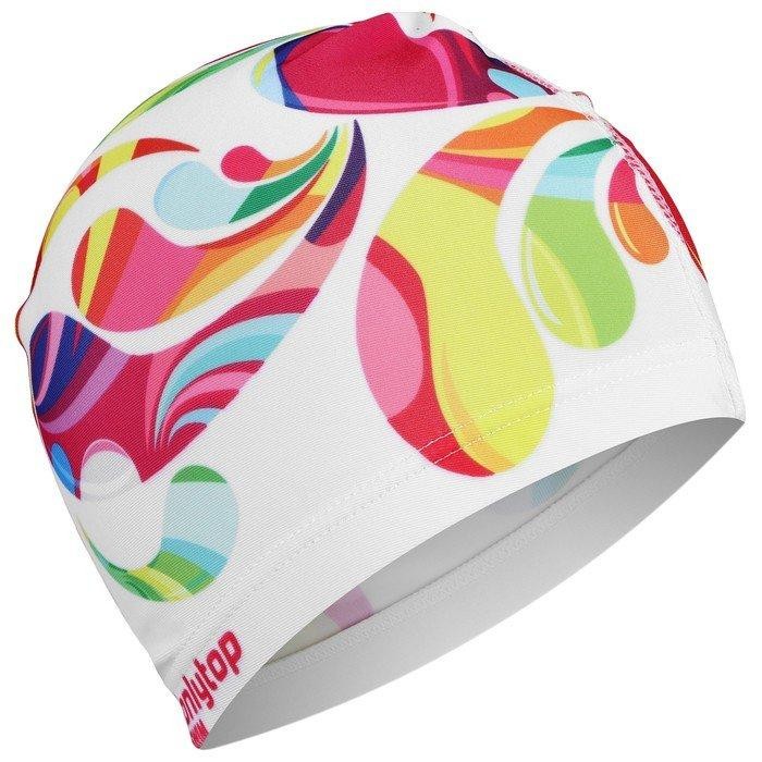 Шапочка для плавания женская ONLYTOP Swim Modern, тканевая, обхват 54-60 см