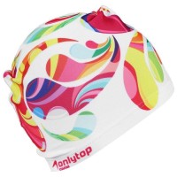 Шапочка для плавания женская ONLYTOP Swim Modern, тканевая, обхват 54-60 см