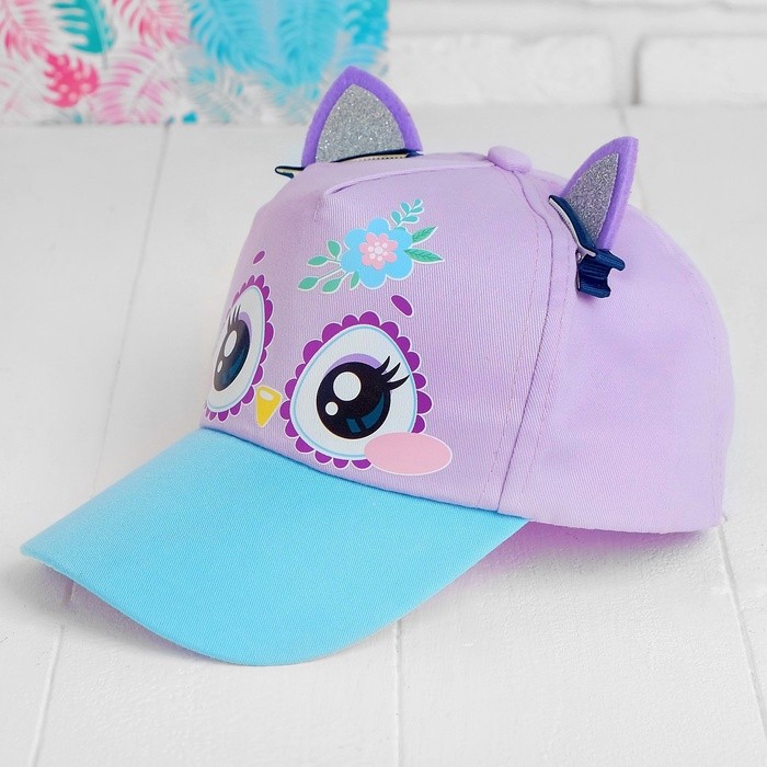 Кепка детская для девочки «Совунья», с заколочками, р-р. 52-54 см, 5-7 лет Кепка детская для девочки «Совунья», с заколочками, р-р. 52-54 см, 5-7 лет