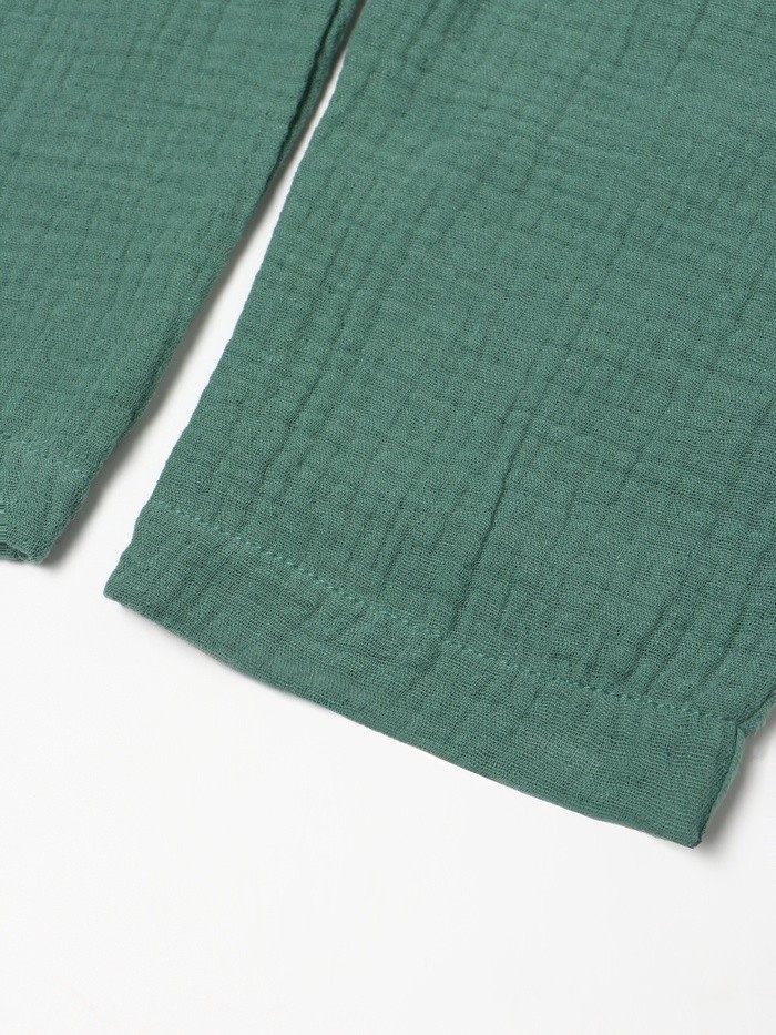 Брюки Крошка Я «Муслин», рост 68, зеленые