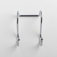 Крючок для рейлинга двойной, d=2,5 см, 6 см, цвет хром
