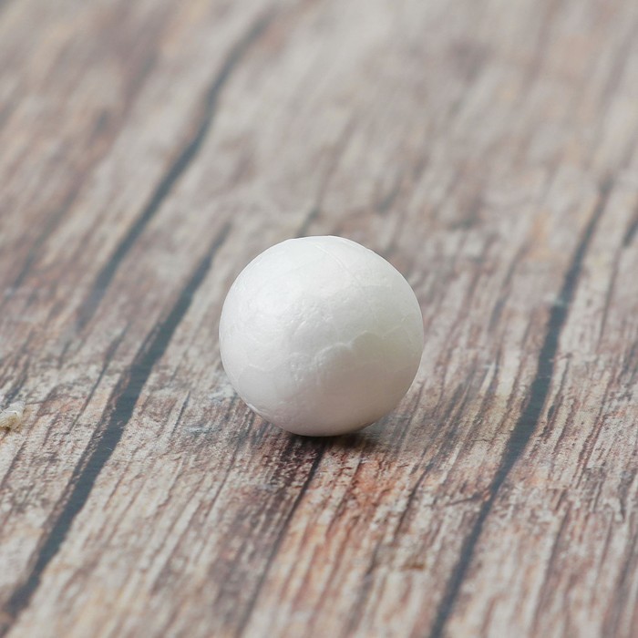 Шар из пенопласта (набор 30 шт.), d=1.5 см