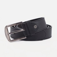 Ремень мужской, ширина 3,5 см, винт, пряжка металл, цвет коричневый